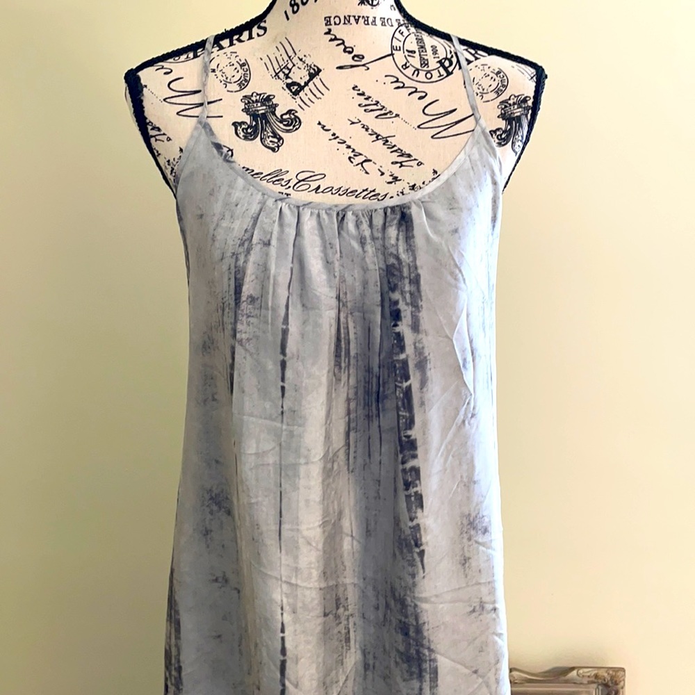 Eileen Fisher 100% Silk Grey Maxi Dress - Picture 2 of 10